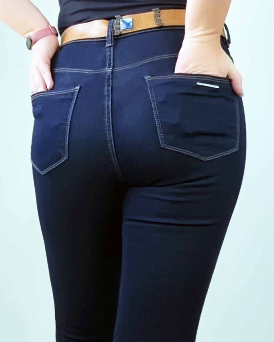 Calça Skinny Cintura Alta Oppnus Jeans com Cinto