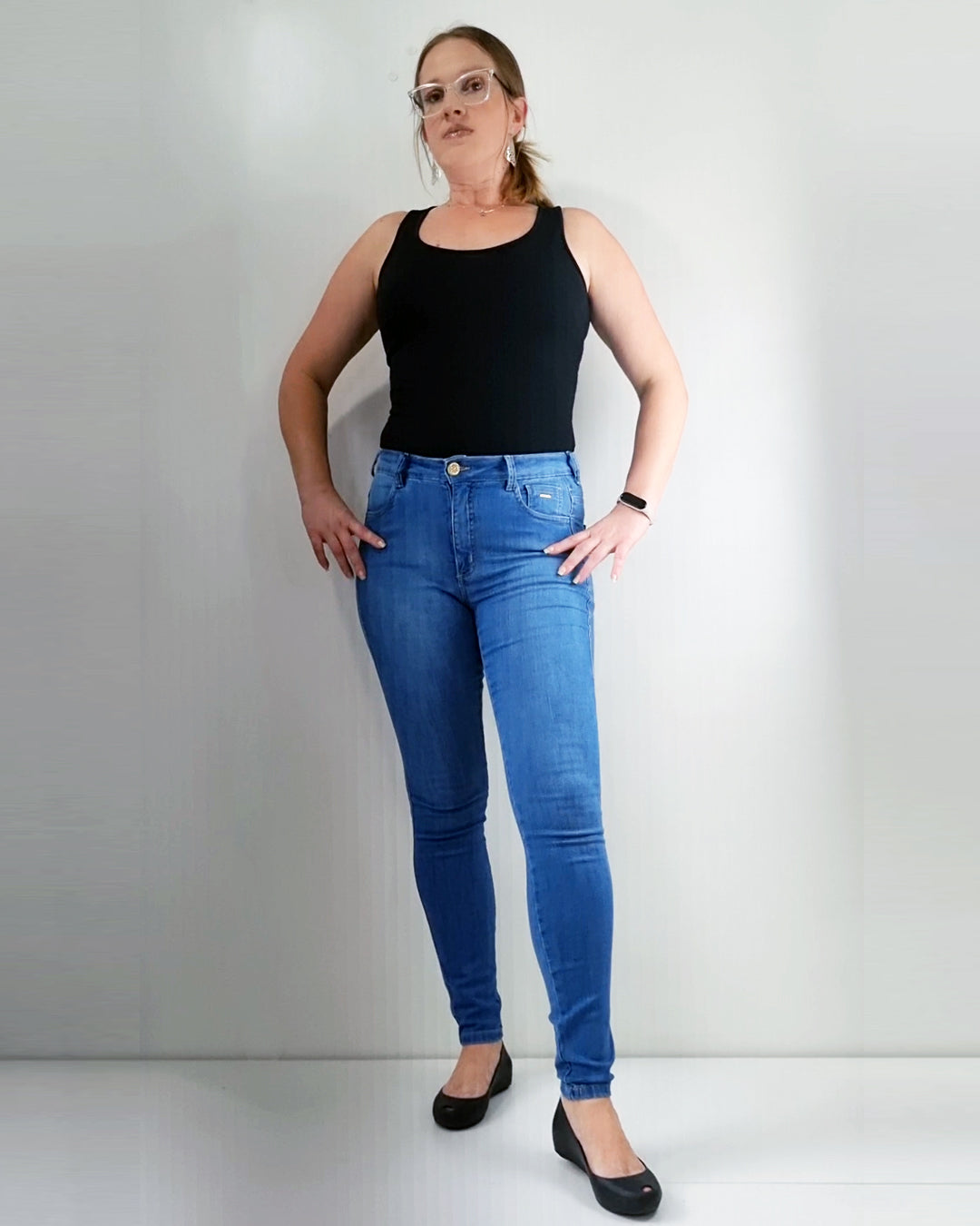 Calça Skinny Clara Cintura Alta Oppnus Jeans